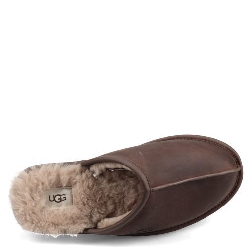 1108192 Tan Mens Ugg Scuff Slipper Tan Leather 5