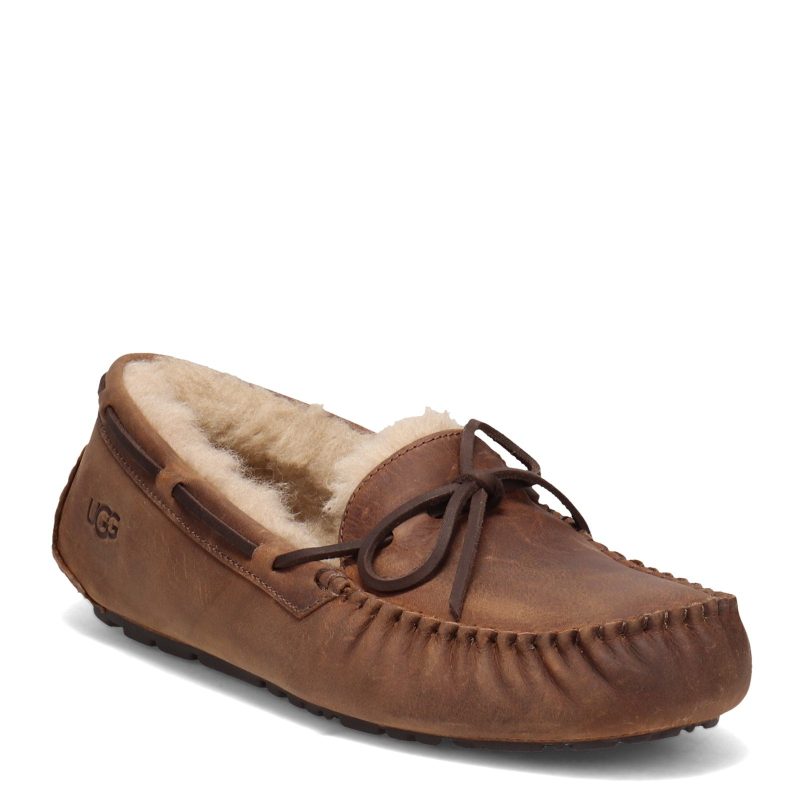 1112441 Tan Mens Ugg Olsen Slippers Tan Leather