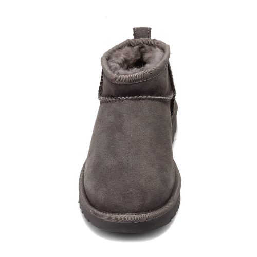 1116109 Grey Womens Ugg Classic Ultra Mini Boot Gray 2