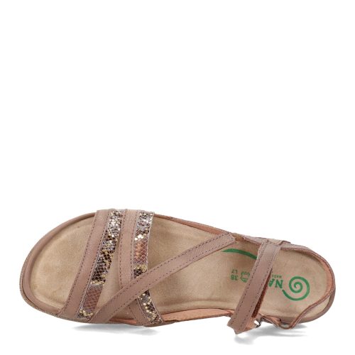 11200 WDZ Womens Naot Toi Sandal Stone Gold 5