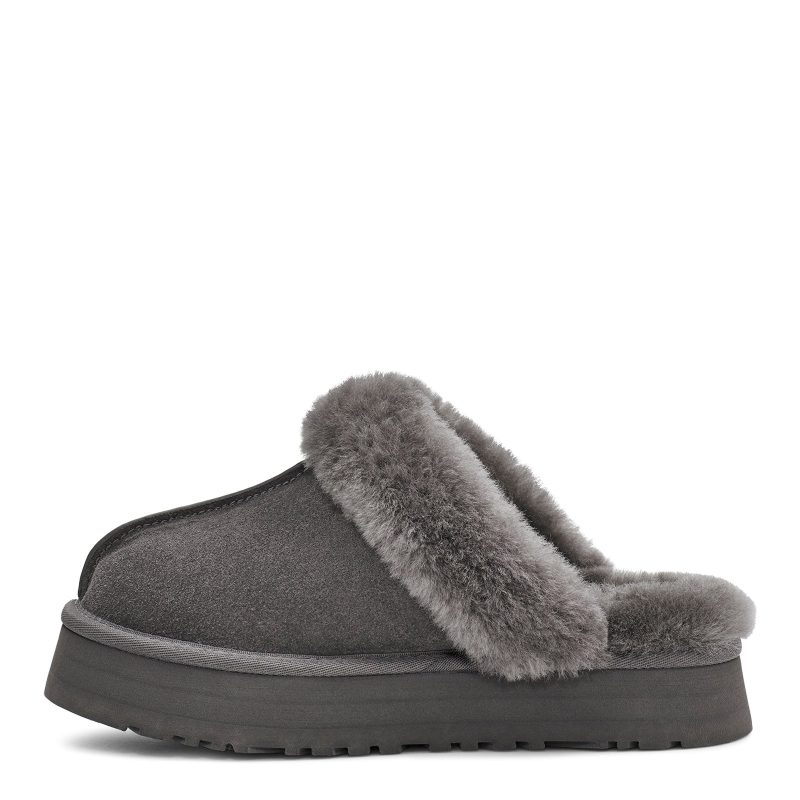 1122550 CHRC Womens Ugg Disquette Slipper Charcoal 2