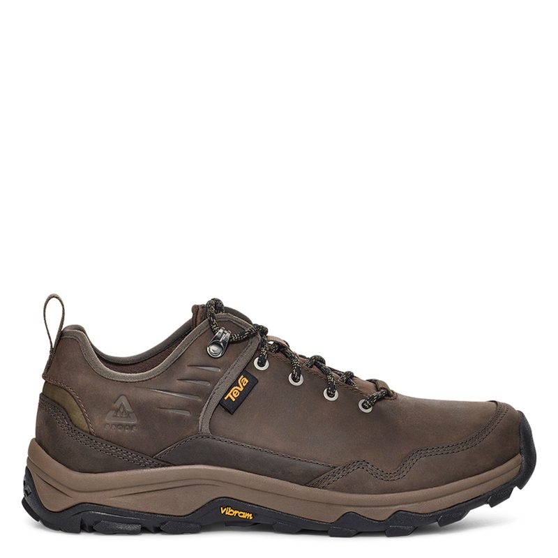 1123771 DBOL Mens Teva Riva Rp Waterproof Hiking Shoe Brown Olive 1