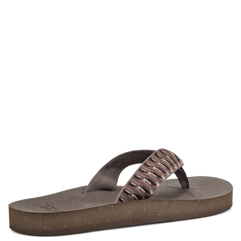 1124051 SSBR Mens Teva Reflip Sandal Brown 4