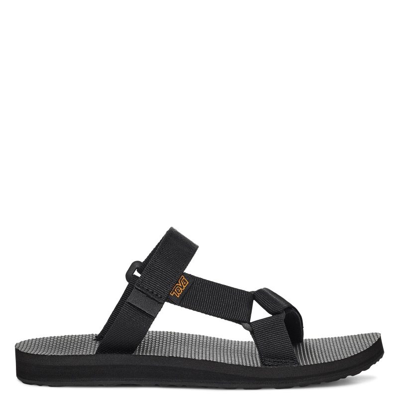 1124230 BLK Womens Teva Universal Slide Sandal Black 1