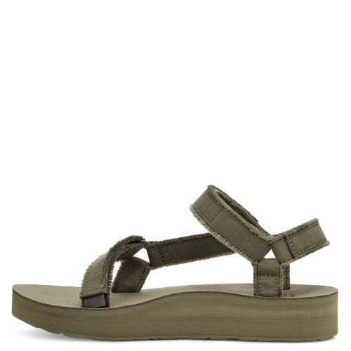 1127570 OLV Womens Teva Midform Universal Sandal Olive Canvas 3