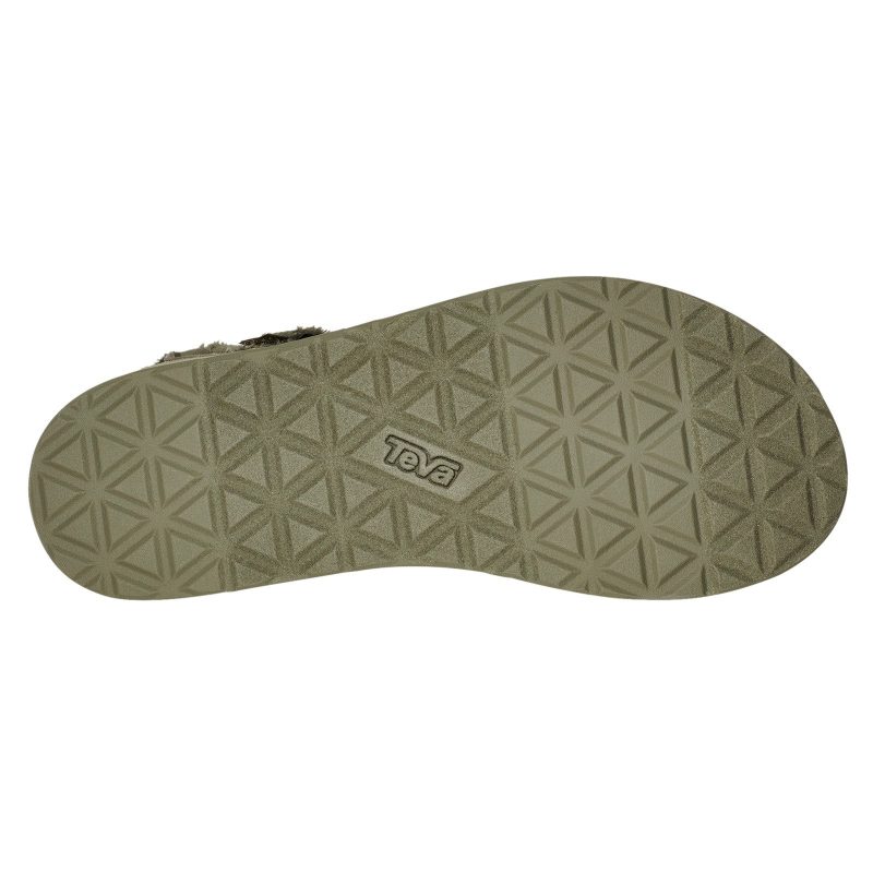 1127570 OLV Womens Teva Midform Universal Sandal Olive Canvas 6