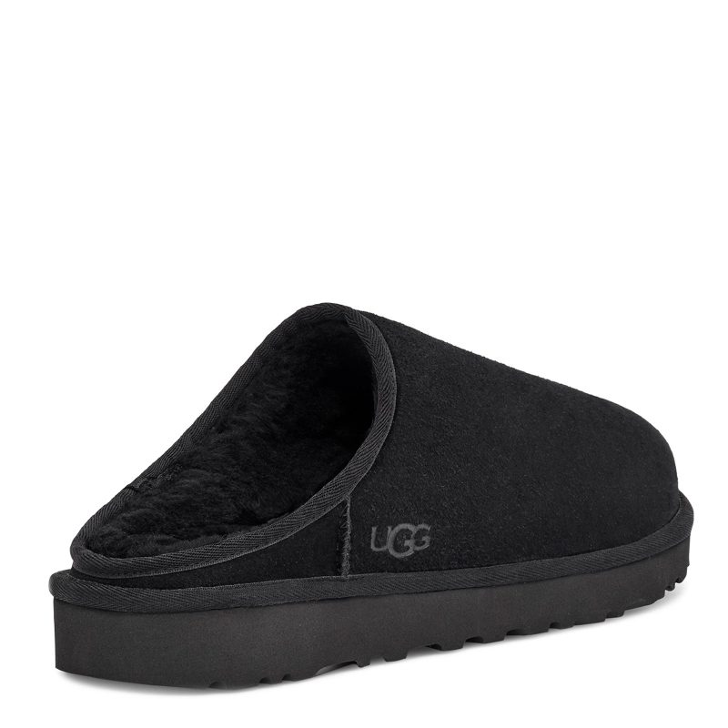 1129290 BLK Mens Ugg Classic Slip On Slipper Black 3