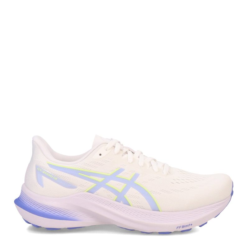 112B506 102 Womens Asics Gt 2000 12 Running Shoe White Sapphire 1