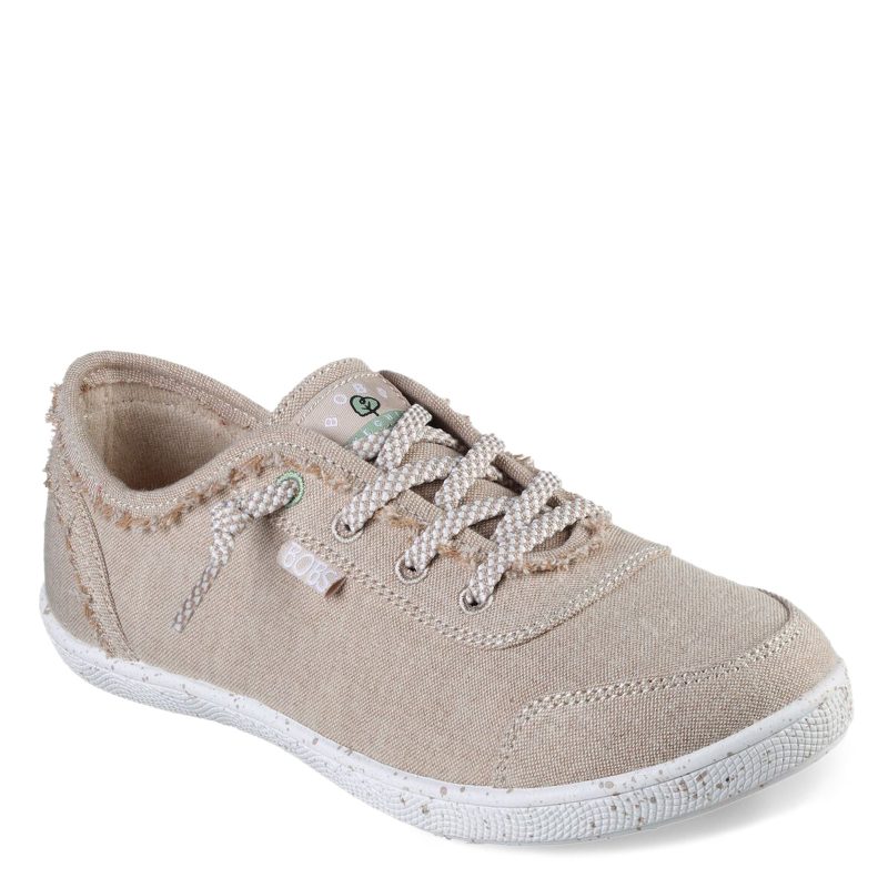 113537 NAT Womens Skechers Bobs B Cute Clean Life Sneaker Natural