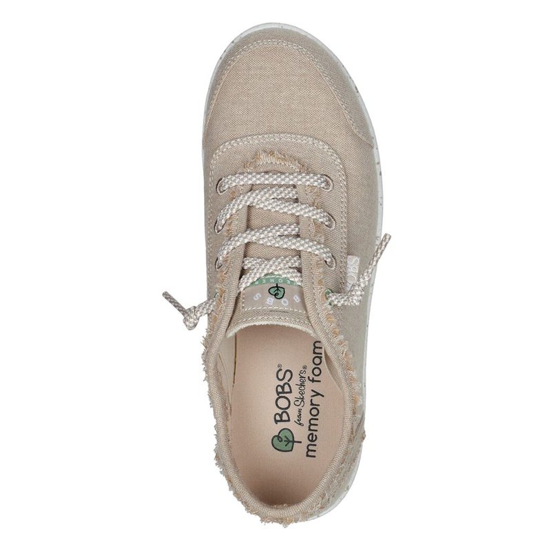 113537 NAT Womens Skechers Bobs B Cute Clean Life Sneaker Natural 3