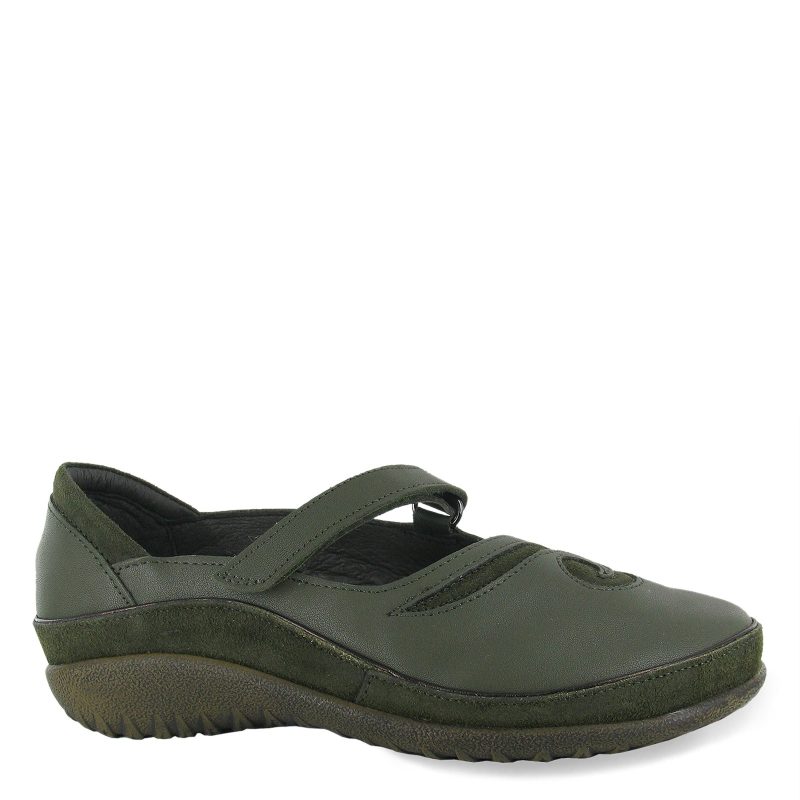 11410 VBA Womens Naot Matai Slip On Shoe Green Olive