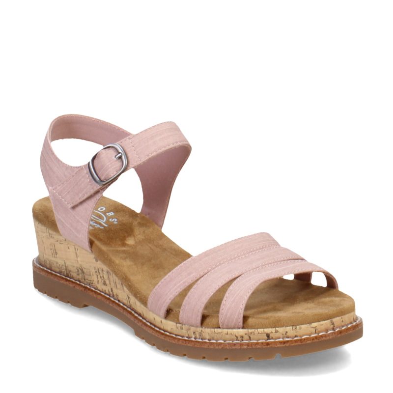 114686 BLSH Womens Skechers Bobs Desert Chill Evening Sun Sandal Blush