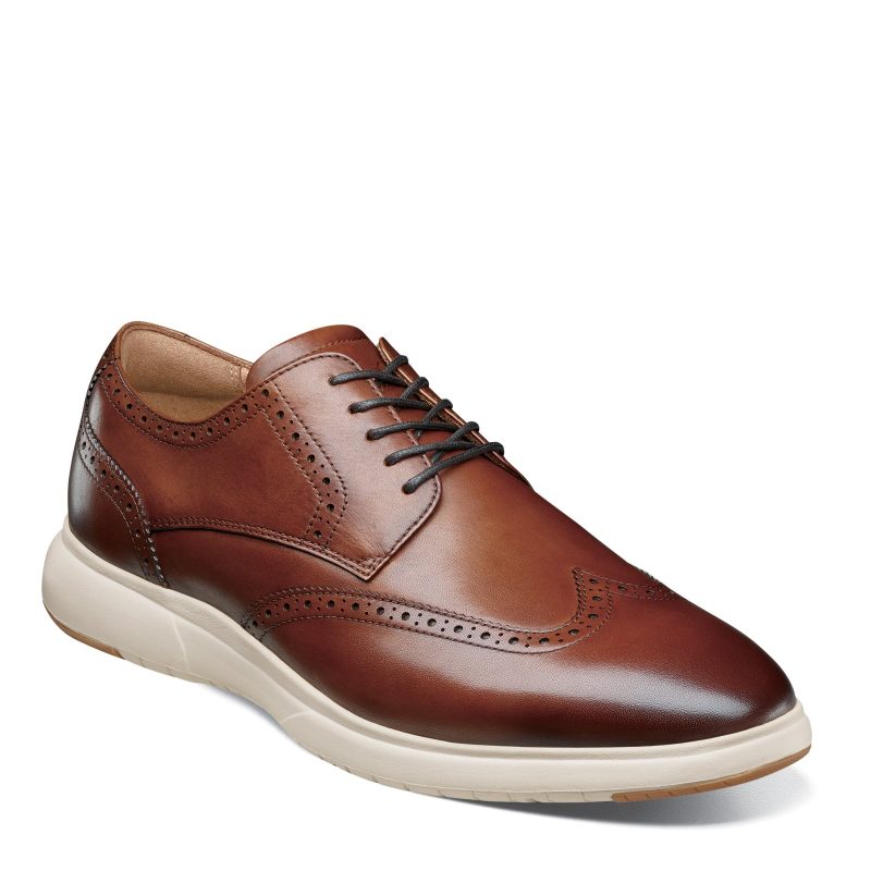 11768 229 Mens Florsheim Dash Wingtip Oxford Cognac 5cd0826e 4501 4719 9cae f7ae4b8f8ab6