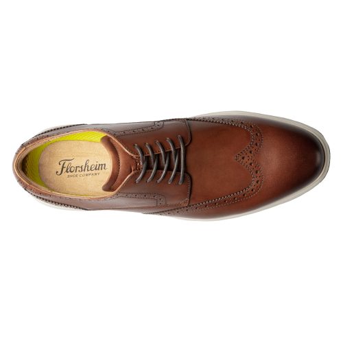 11768 229 Mens Florsheim Dash Wingtip Oxford Cognac 6