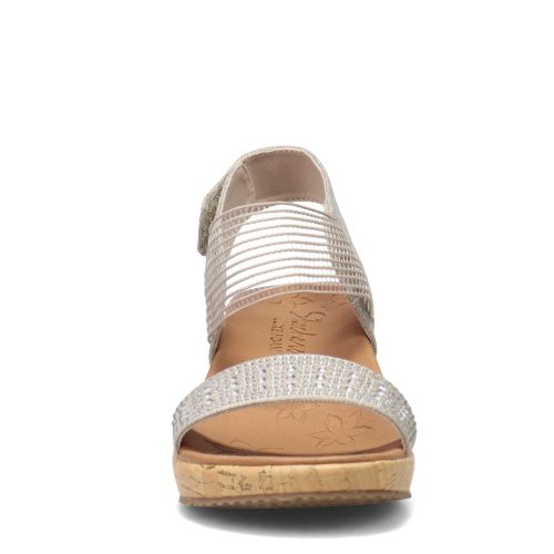 119084 Tpe Womens Skechers Beverlee Pretty Chic Sandal Taupe 2