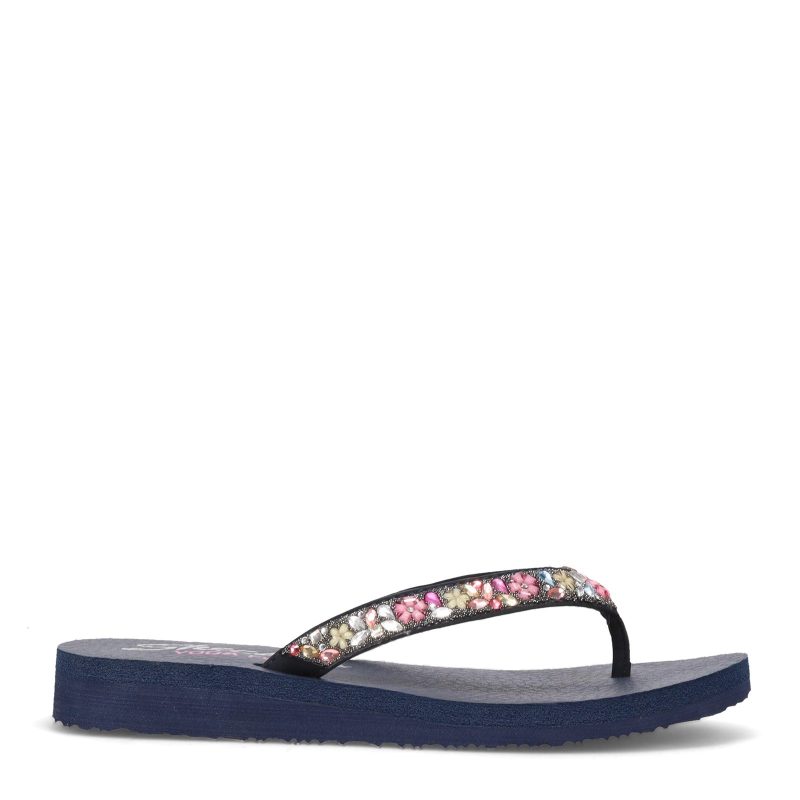 119153 Nvmt Womens Skechers Meditation Daisy Garden Sandal Navy Multi 1 7165c8fd 6eb9 4440 851c a64af8271199