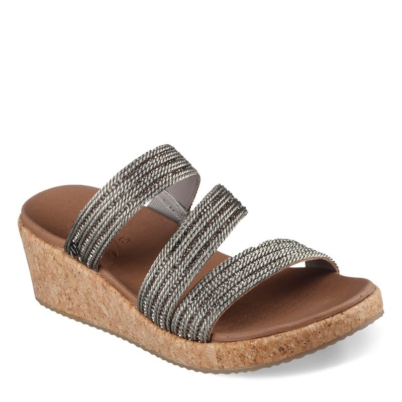 119548 PEW Womens Skechers Arch Fit Beverlee Always Classy Sandal Pewter