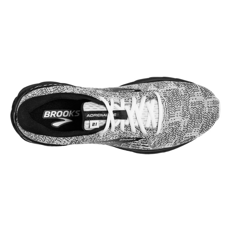 120329 1B 135 Womens Brooks Adrenaline Gts 21 Running Shoe White Grey 4