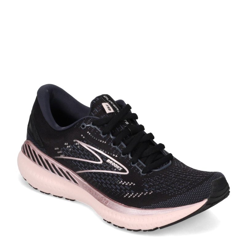 120343 1 D 074 Womens Brooks Glycerin 19 Running Shoe Wide Width Black Tonal