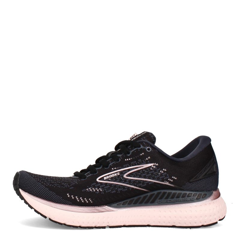 120343 1 D 074 Womens Brooks Glycerin 19 Running Shoe Wide Width Black Tonal 3