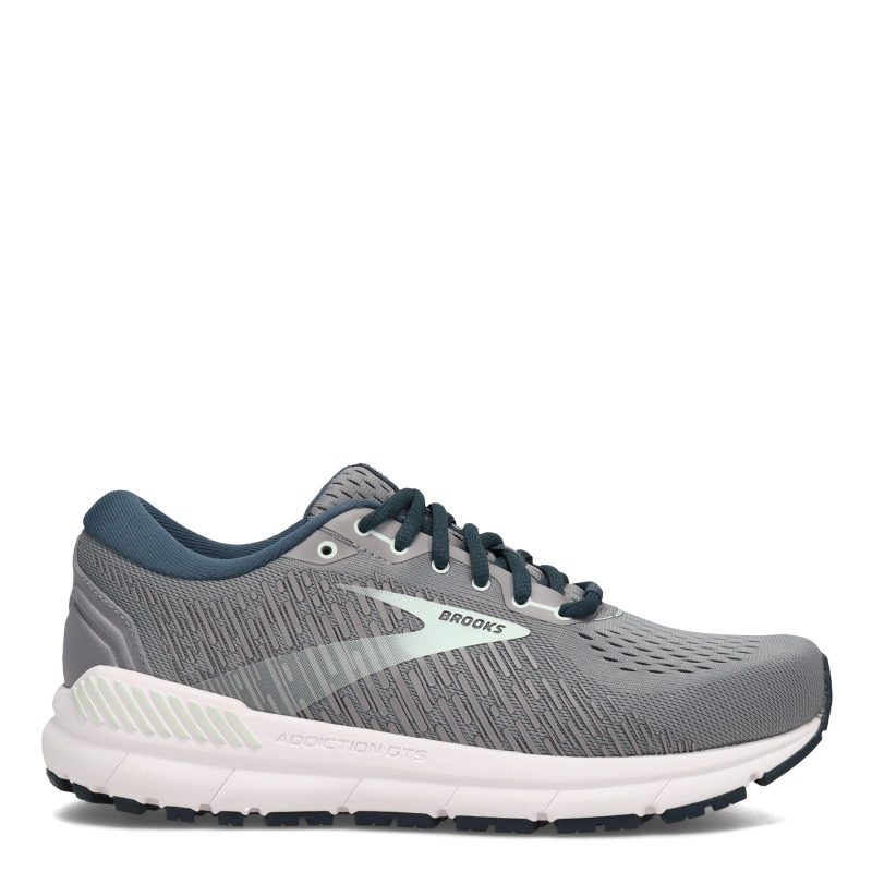 120352 2 A 099 Womens Brooks Addiction Gts 15 Running Shoe Narrow Width Grey Navy 1 30a02620 9de5 4a0d 986f 4bbf7cf0d767