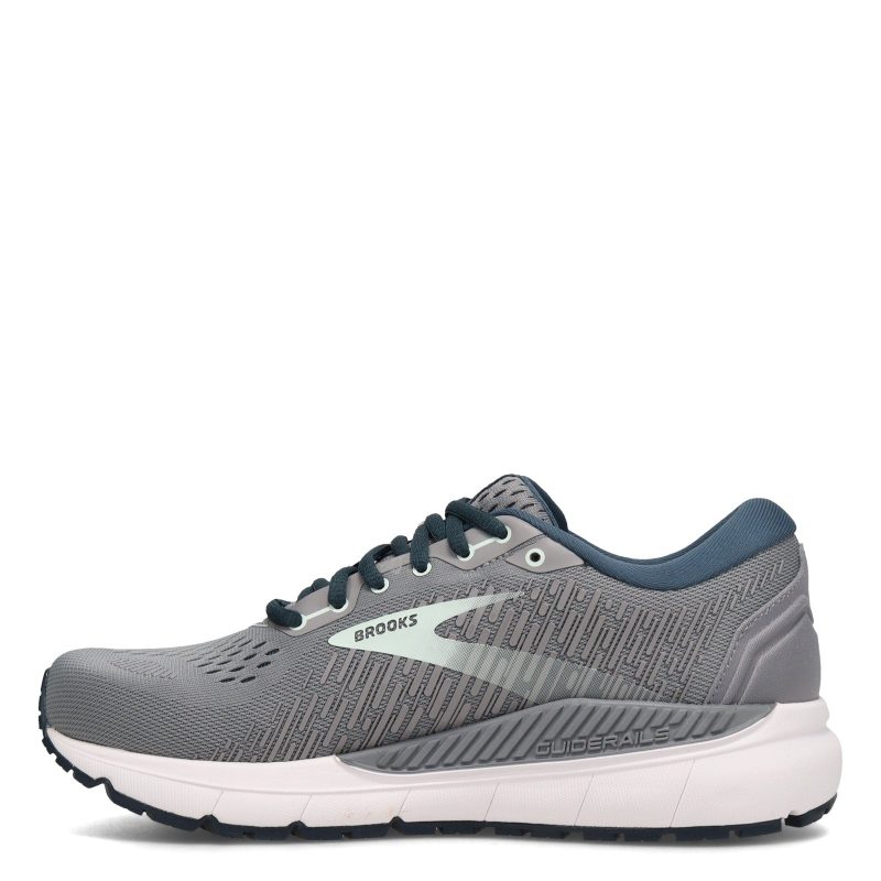 120352 2 A 099 Womens Brooks Addiction Gts 15 Running Shoe Narrow Width Grey Navy 3