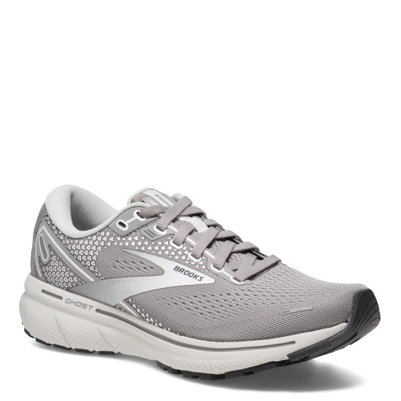 120356 1 B 089 Womens Brooks Ghost 14 Running Shoe Alloy Oyster