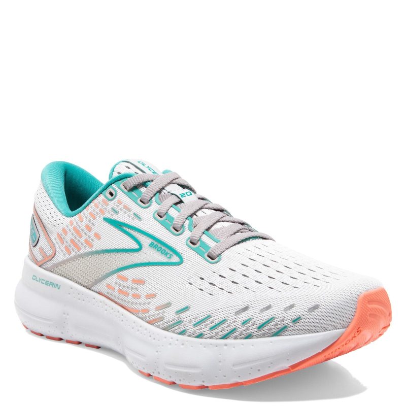 120369 1B 061 Womens Brooks Glycerin 20 Running Shoe Oyster 1c510504 ad83 4f54 8d53 4b891a703193