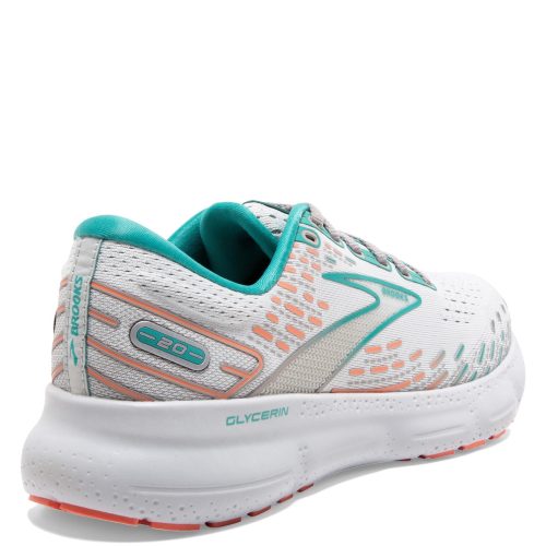 120369 1D 061 Womens Brooks Glycerin 20 Running Shoe Wide Width Oyster 3