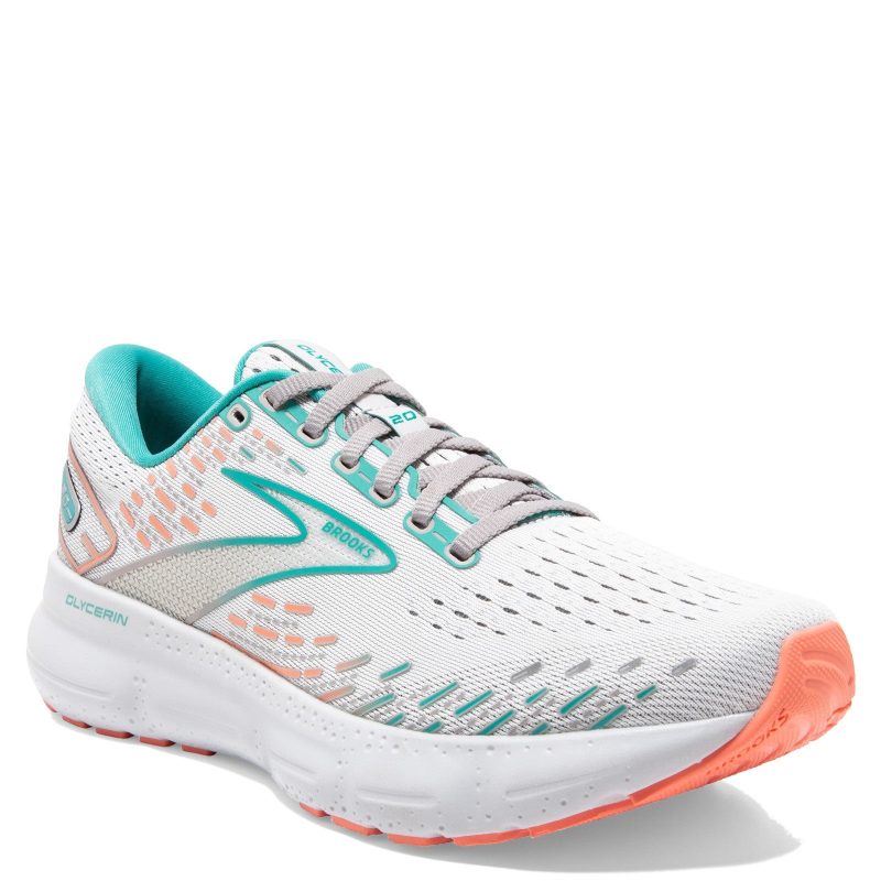 120369 1D 061 Womens Brooks Glycerin 20 Running Shoe Wide Width Oyster 5326d47b 32aa 42f4 9255 8aecda15d369