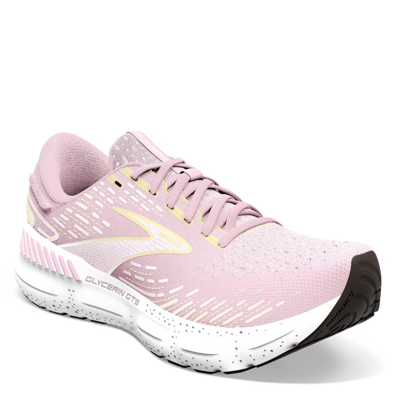 120370 1B 656 Womens Brooks Glycerin Gts 20 Running Shoe Light Pink