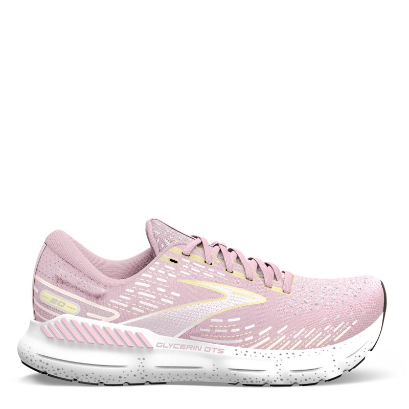 120370 1B 656 Womens Brooks Glycerin Gts 20 Running Shoe Light Pink 1