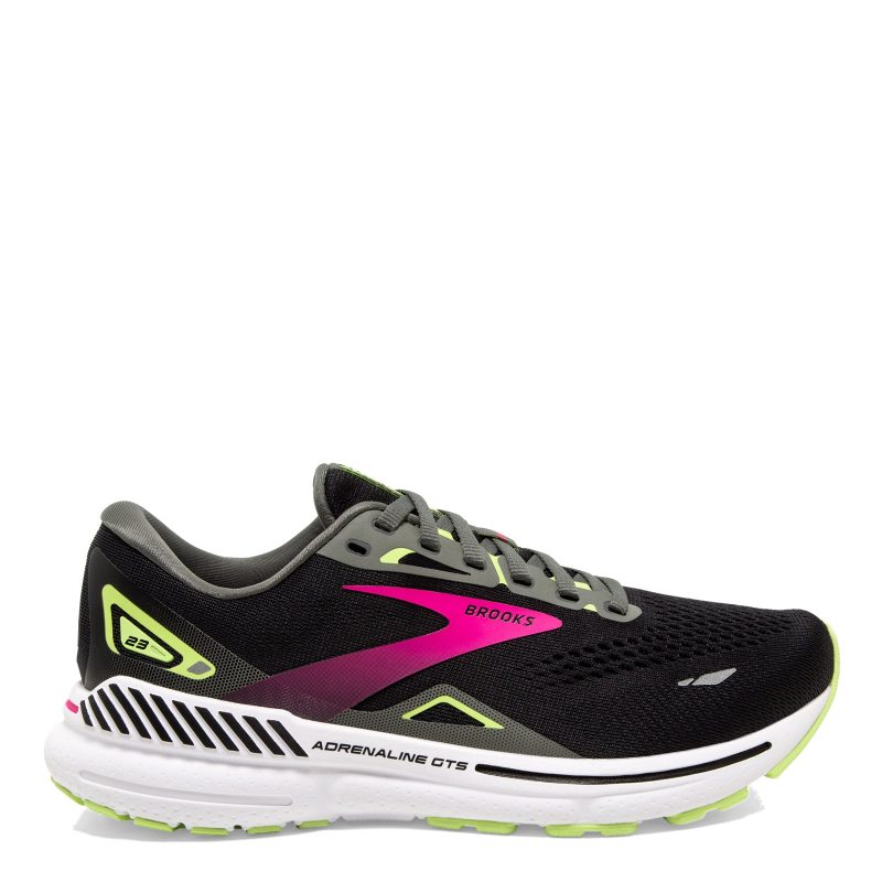 120381 1B 037 Womens Brooks Adrenaline Gts 23 Running Shoe Black Pink Green 1 8769019d dd6b 4242 a68e 18239546d7a8