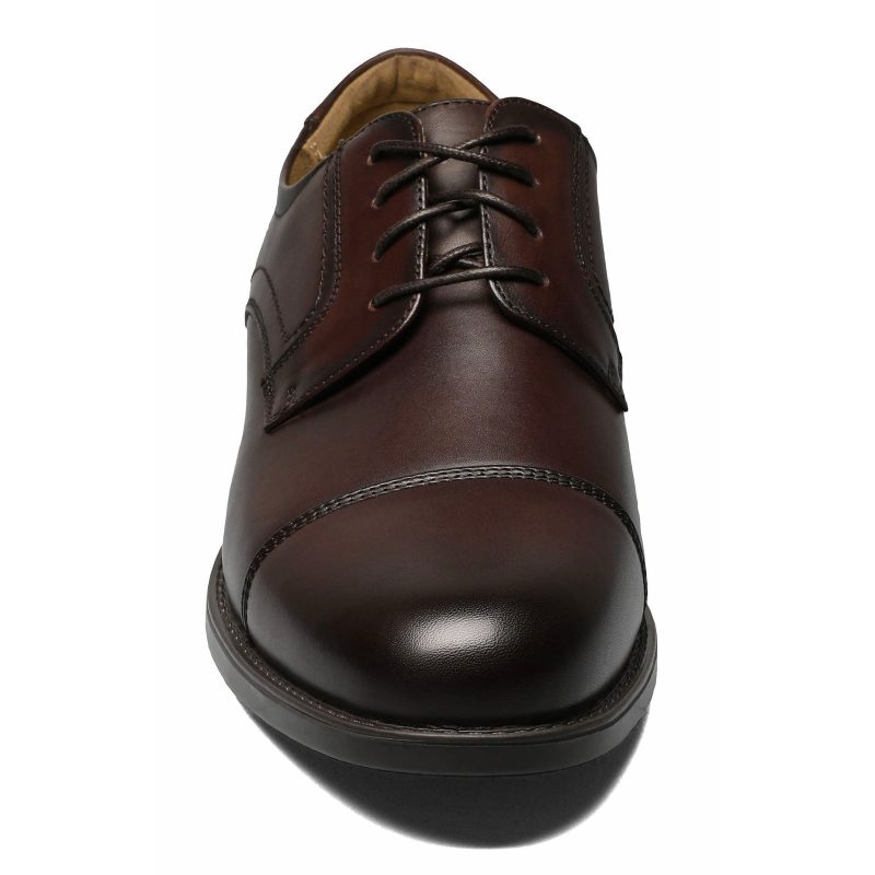 12138 200 Mens Florsheim Midtown Cap Toe Oxford Brown 2