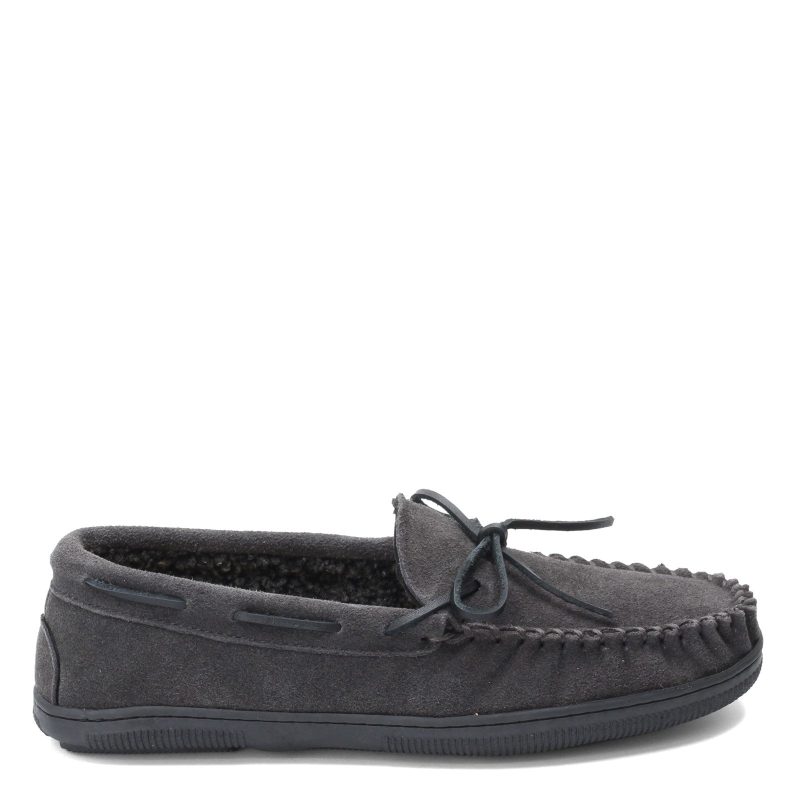 12184 061 Mens Florsheim Cozzy Moc Toe Slipper Gray 1