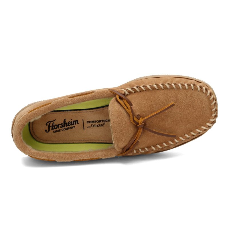 12184 269 Mens Florsheim Cozzy Moc Toe Slipper Sand 5