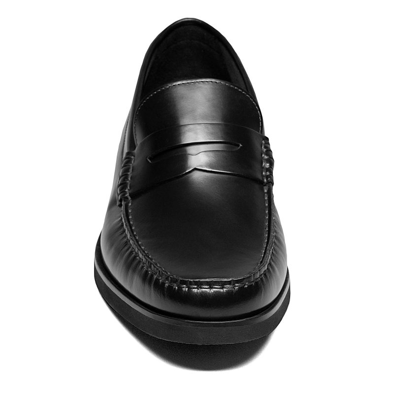 12195 005 Mens Florsheim Berkley Flex Penny Loafer Black Smooth 2