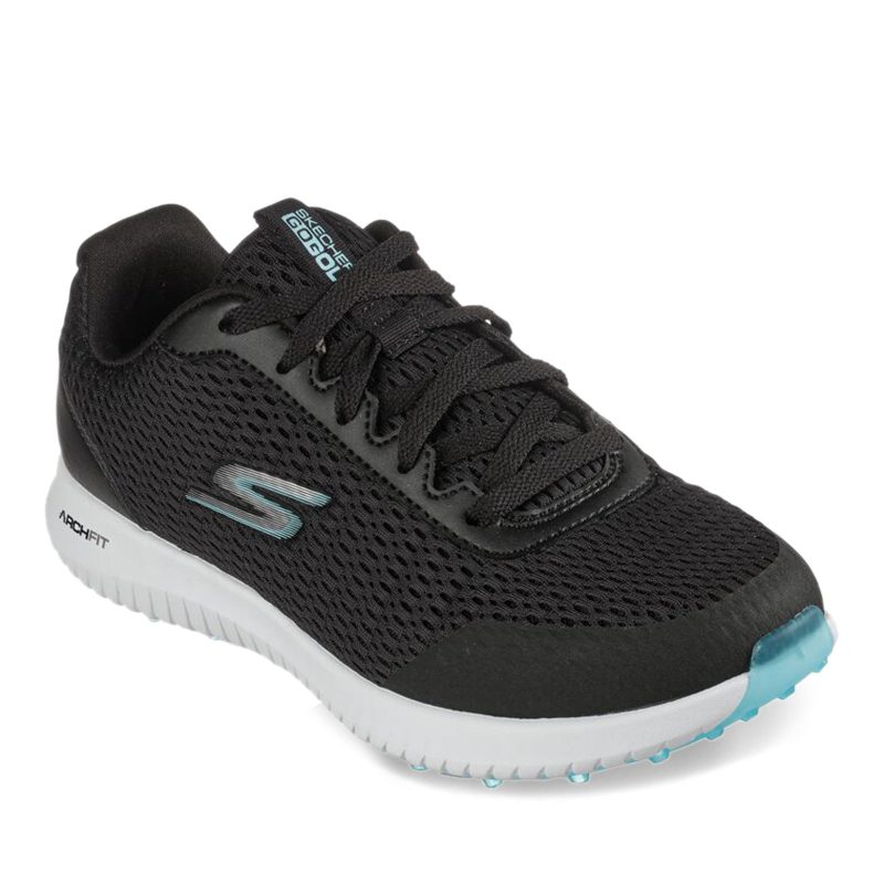 123029 BKTQ Womens Skechers Golf Black Turquoise