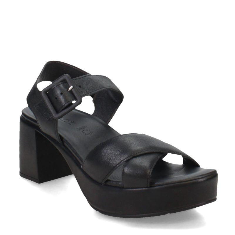 123102 B76 Womens Naot Elite Sandal Black Shiny