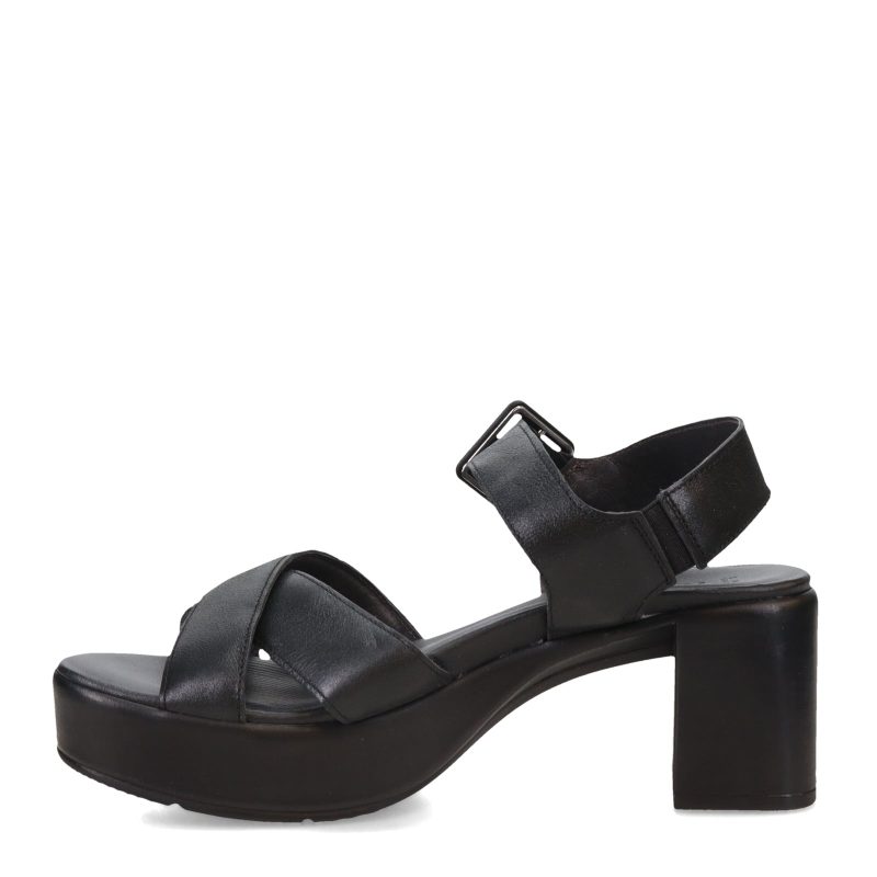 123102 B76 Womens Naot Elite Sandal Black Shiny 3