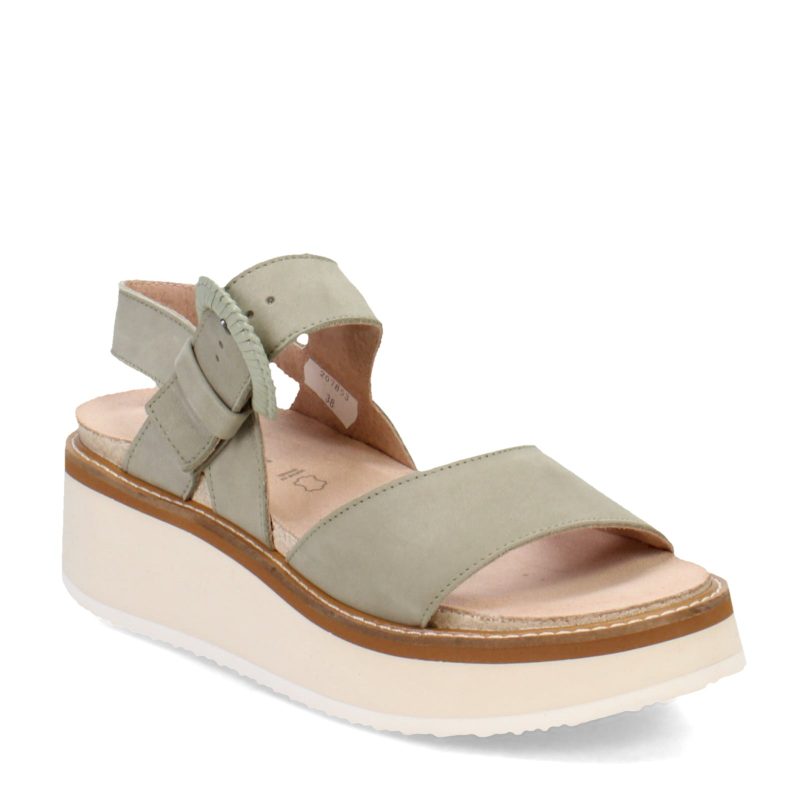 124100 GCA Womens Naot Crepe Sandal Sage Nubuck