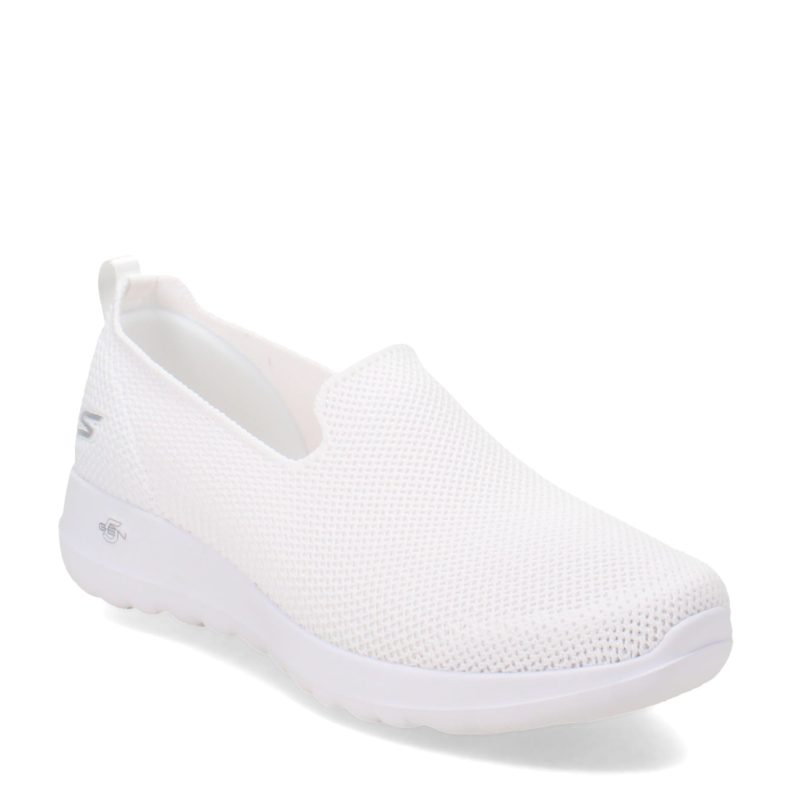 124187 WHT Womens Skechers G Owalk Joy Sensational Day Slip On White