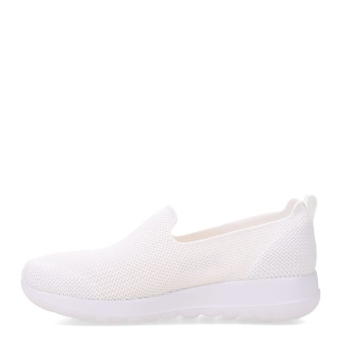 124187 WHT Womens Skechers G Owalk Joy Sensational Day Slip On White 3