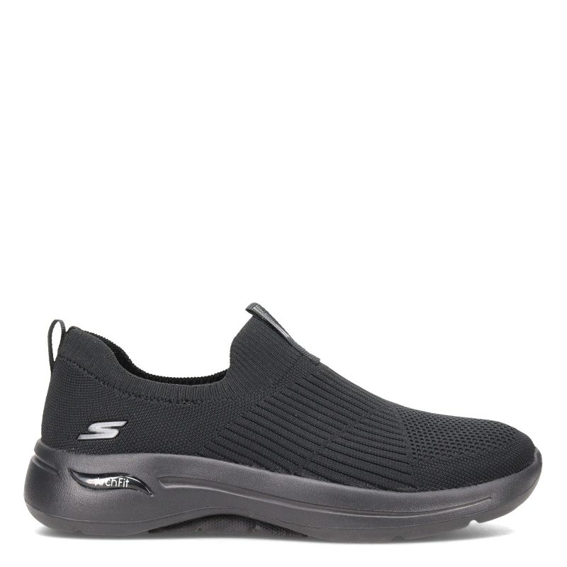 124409 Bbk Womens Skechers G Owalk Arch Fit Iconic Slip On Black 1 7ab3c1b1 95dd 468b ae50 91ed30b84dea