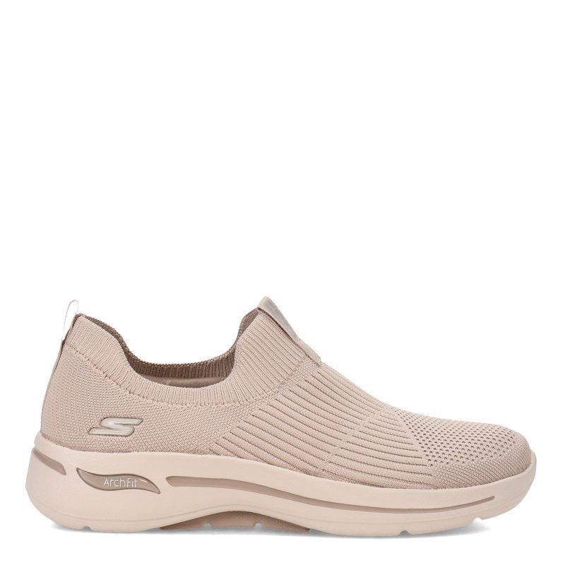 124409 TPE Womens Skechers G Owalk Arch Fit Iconic Slip On Taupe 1 5934bfe6 2faf 4c07 8b2a d535c135abdb