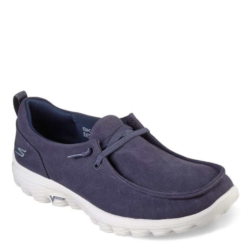 124465 NVY Womens Skechers Go Walk 2 Cool Vision Slip On Navy 9cc78a5d 4521 4bda b3f7 2d15cd169260