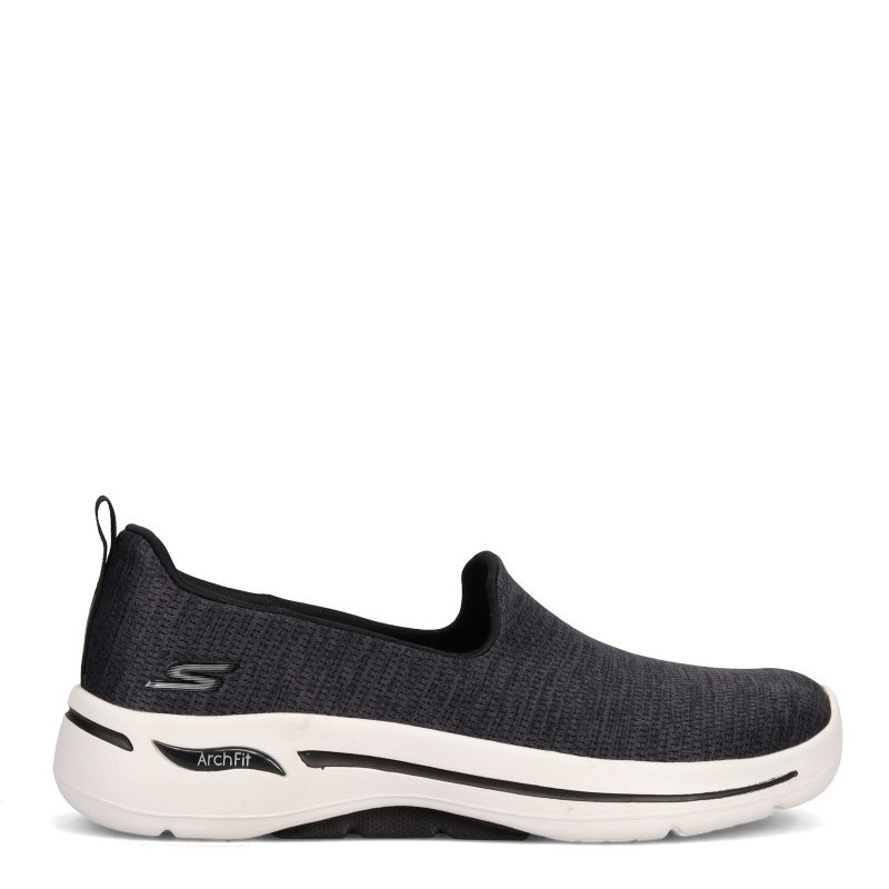 124480 Bkw Womens Skechers G Owalk Arch Fit Grateful Slip On Black White 1 9e20deac d2f9 412b 8d9c 42a000ee3e36