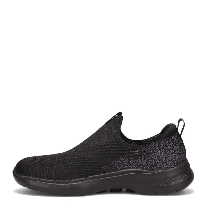 124502W BBK Womens Skechers G Owalk 6 Glimmering Slip On Wide Width Solid Black 3 08f6b52d 3acc 49f7 b153 fe0fd1c1ba3c