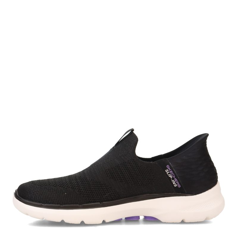 124569 BKLV Womens Skechers Slip Ins Go Walk 6 Fabulous View Sneaker Black 3 9a865d97 b2e6 4ee0 82f2 eca8644fa424