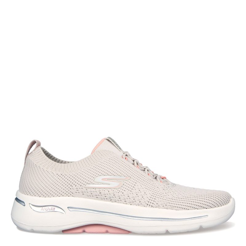 124882 TPPK Womens Skechers Go Walk Arch Fit Crystal Waves Sneaker Taupepink 1 0bdcd1d9 76f9 40e8 a305 3cc3c1b54cb0